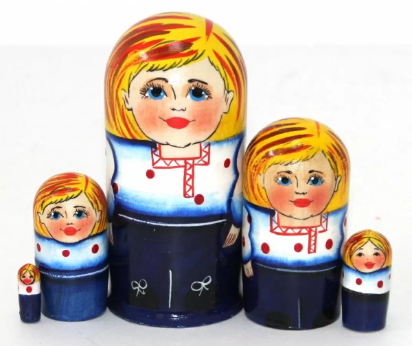 Матрешка Русский Мальчик 5м9