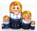 Матрешка Русский Мальчик 5м9
