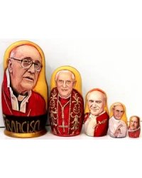 Матрешка Папа Римский 5м17
