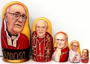 Матрешка Папа Римский 5м17