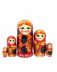 Матрешка Оксана с рябиной 5м17см