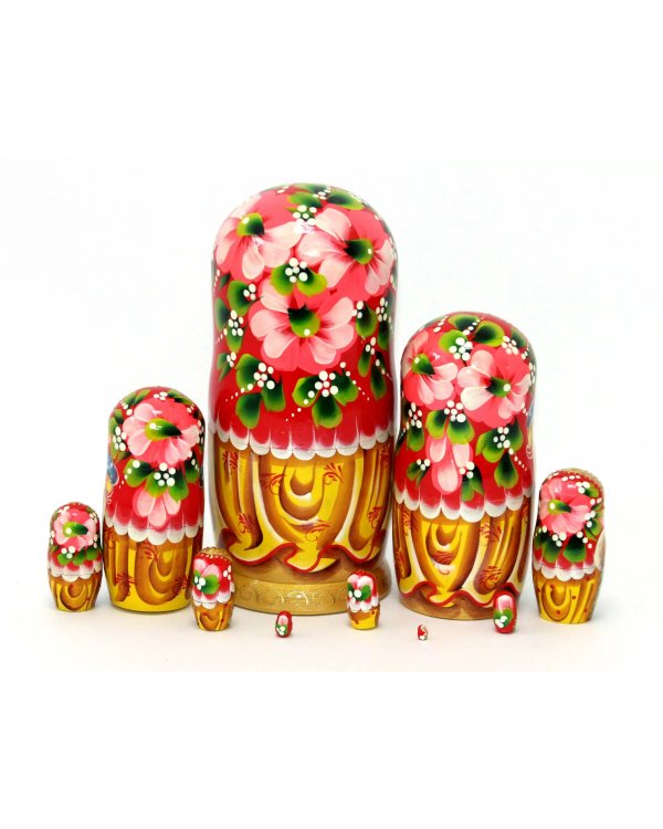 Матрешка Москва красная 10м25