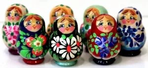 Матрешка Мини цветы 3м4 Матрешка Мини цветы 3м4