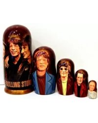 Матрешка Rolling Stones 5м17