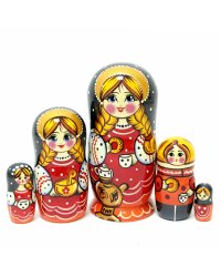 Матрешка Оксана с бубликом 5м17см
