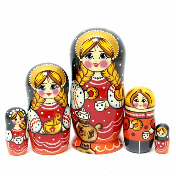 Матрешка Оксана с бубликом 5м17см