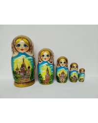 Матрешка Москва беж. 5м17