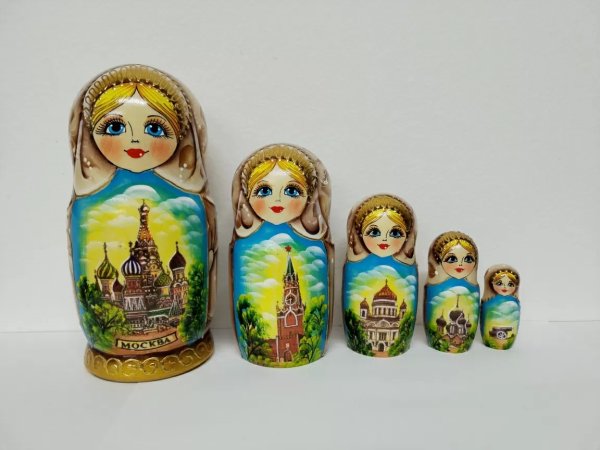 Матрешка Москва беж. 5м17