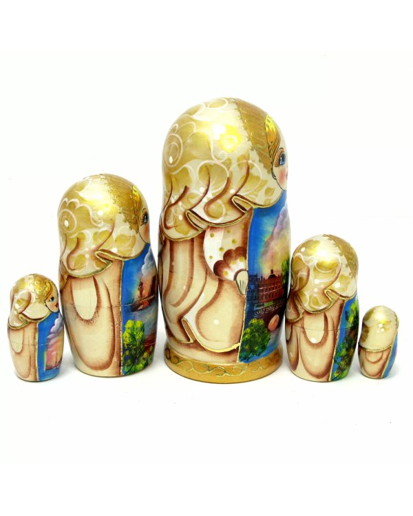 Матрешка Санкт-Петербург беж. 5м17