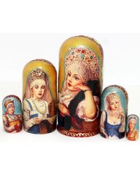 Матрешка Русские красавицы 5м17