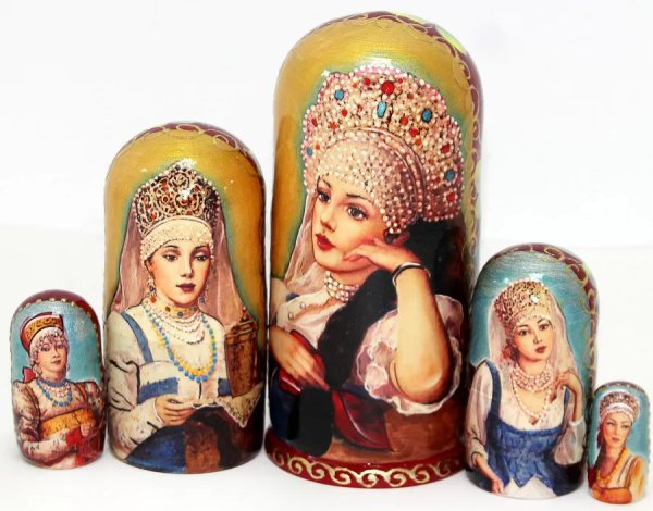 Матрешка Русские красавицы 5м17