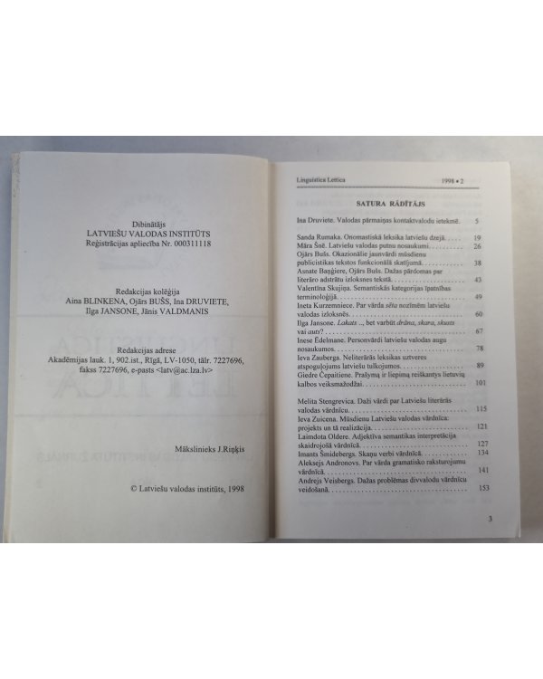 Linguistica LETTICA 2