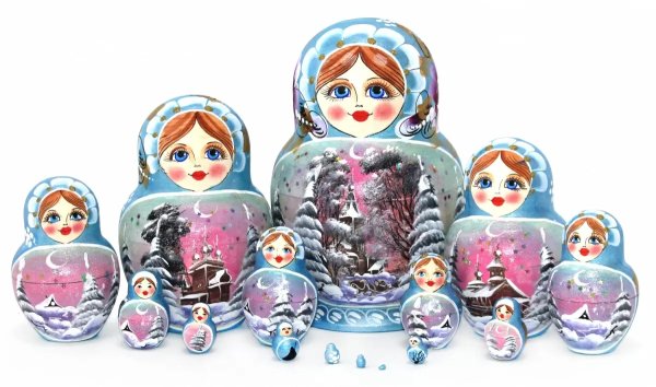 Матрешка Пейзаж 15м18