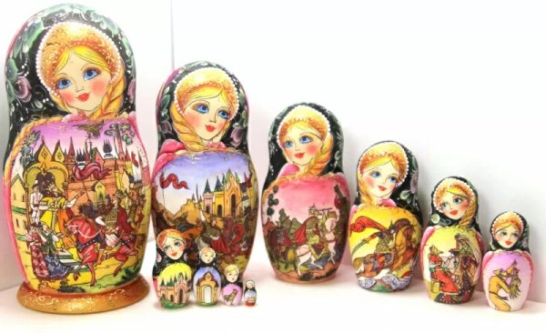 Матрешка Сказка о зол. петушке 10м25