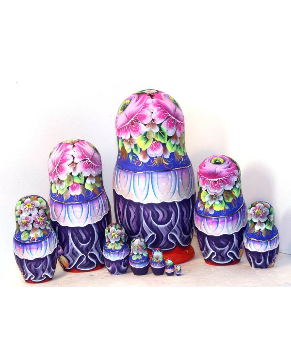 Матрешка Снежная королева 10м25