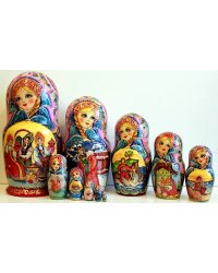 Матрешка Три девицы 10м25