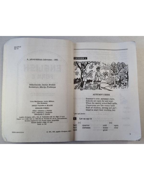 English form 6. Angļu valoda 6.klasei. Mācību gramata