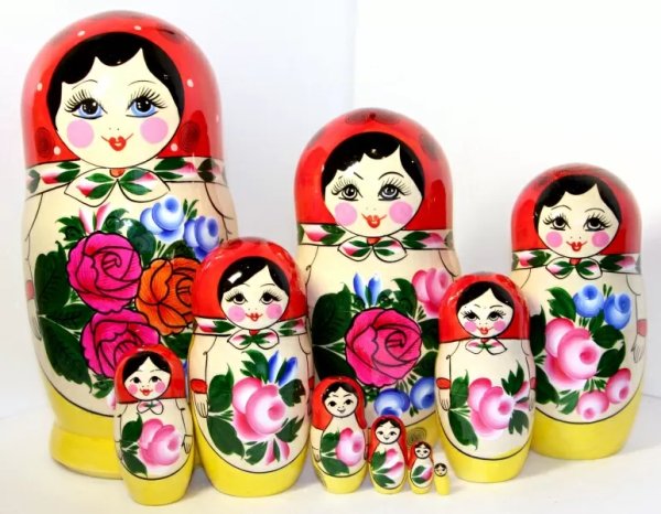 Матрешка Семеновская 10м 25см