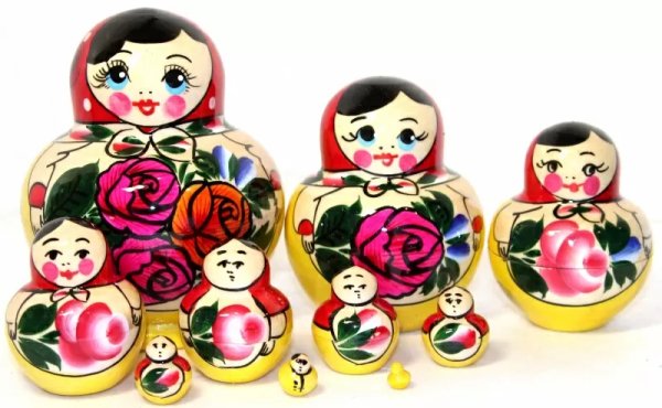 Матрешка Семеновская 10м 15см