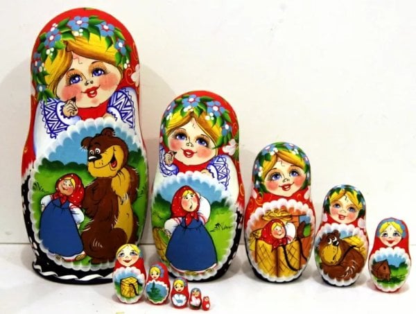 Матрешка Маша и медведь 10м25