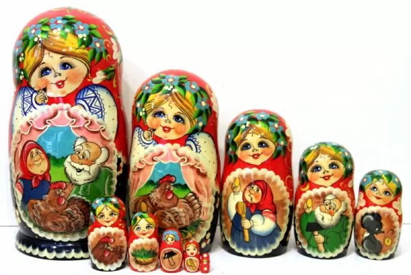 Матрешка Курочка Ряба 10м25
