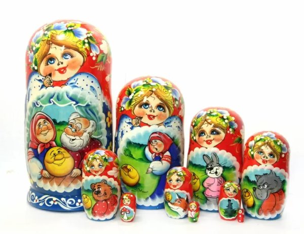 Матрешка Колобок 10м25