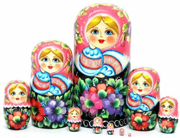 Матрешка Славянские узоры 10м25