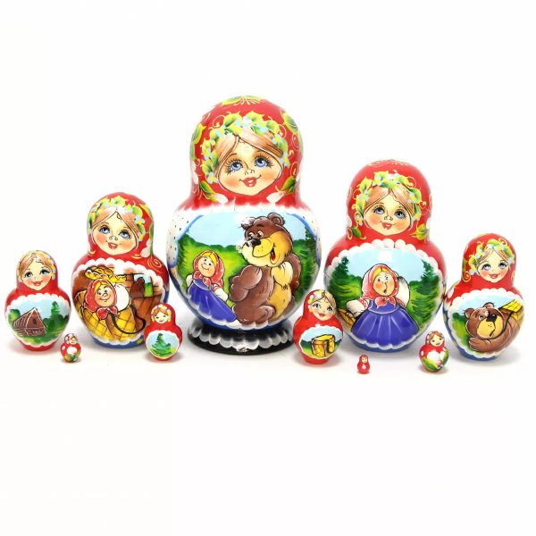 Матрешка Маша и медведь 10м15