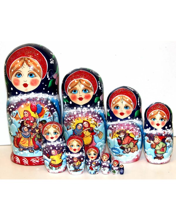 Матрешка Народные гулянья 10м25