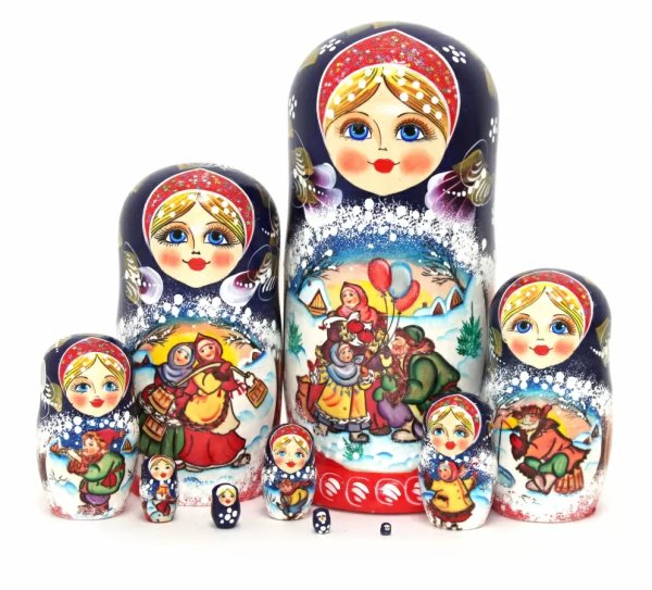 Матрешка Народные гулянья 10м25