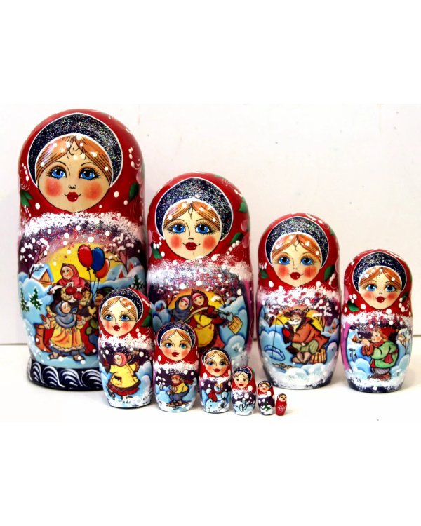 Матрешка Народные гулянья 10м25