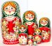 Матрешка Лена зеленая 7м21