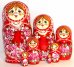 Матрешка Лена красная 7м21