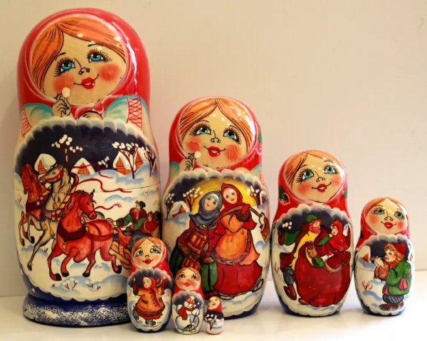 Матрешка Тройка 7м21