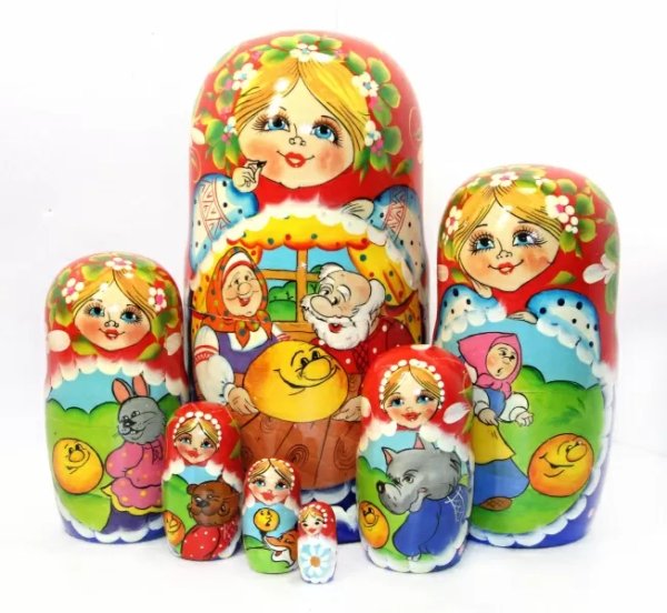 Матрешка Колобок 7м21