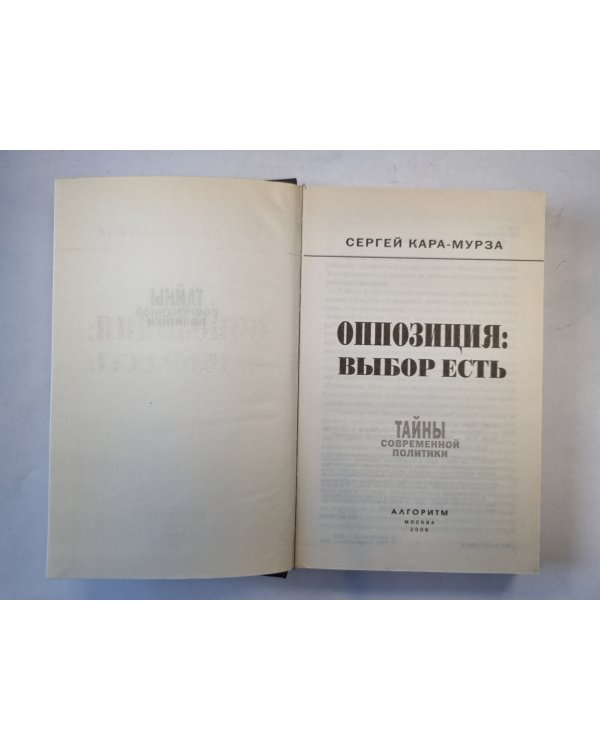 Оппозиция: выбор есть