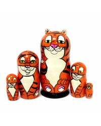 Матрешка Тигр (с ушами) ВП 5м15см