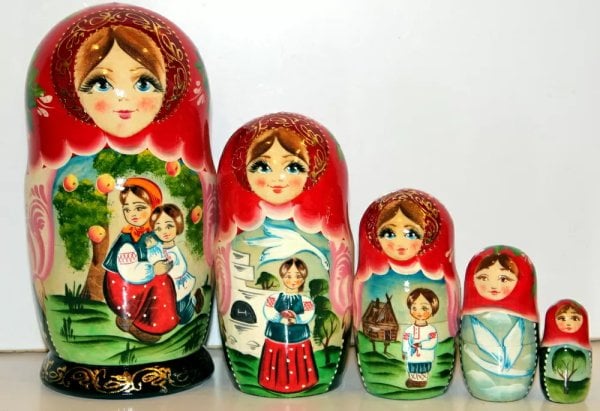 Матрешка Гуси-лебеди Т 5м17