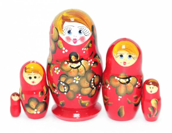 Матрешка Н. золотая 5м9