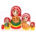 Матрешка Девочка с котом 5м9
