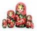 Матрешка Флора роз.\черн. 5м17