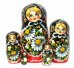 Матрешка Ромашки черн. 5м17