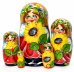 Матрешка Девушка с подсолнухом 5м17