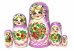 Матрешка Ситцевый узор фиолет. 5м14