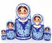 Матрешка Лена Гжель 5м17