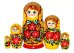 Матрешка Нина Желтая 5м17см