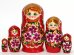 Матрешка Нина Красная 5м17см