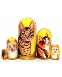 Матрешка Кошки 5м17