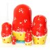 Матрешка Клубничка крас. 5м9