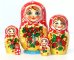 Матрешка Клубничка крас. 5м9